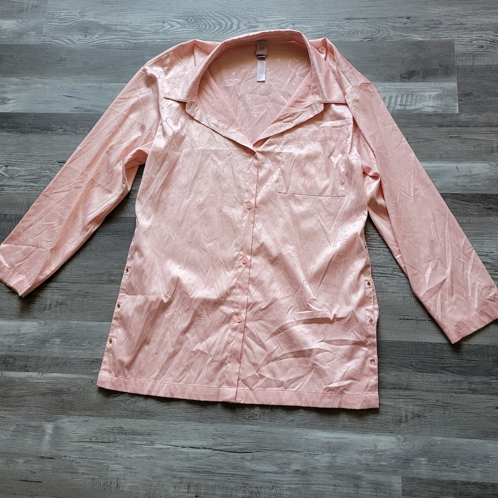 Savage X Fenty Heavenly Satin Sleep Shirt Medium
